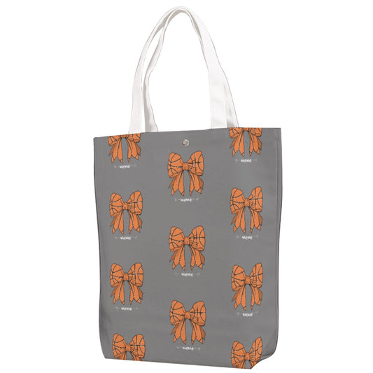 Basketball Mama Canvas Bag With Shoulder Strap