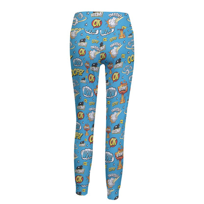 Blue Superhero Women's Yoga Pants