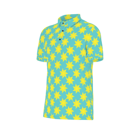 Teal Suns Men's Stretch Collar Polo Shirt