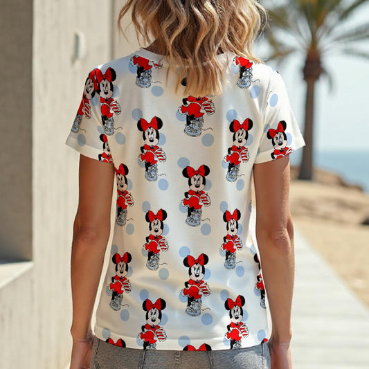 Dotty Women‘s V-neck T-Shirt