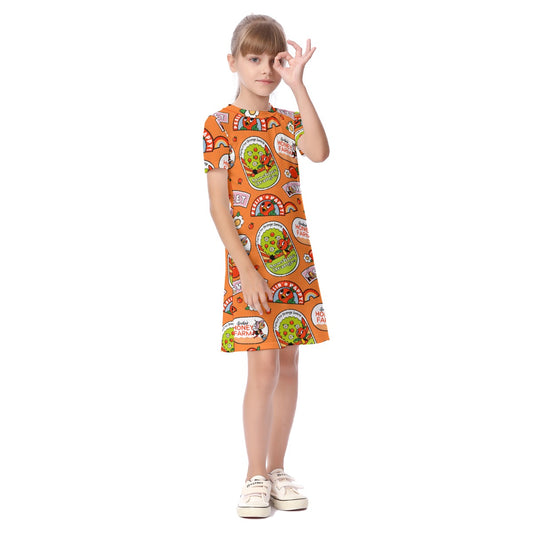 Sweet Birdie Kid's Short Sleeve Dress