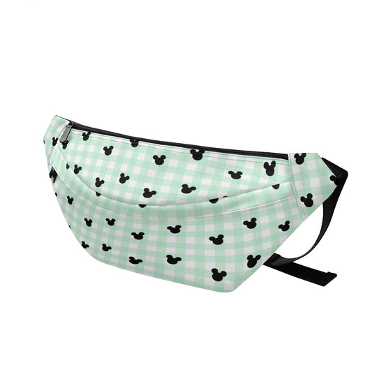 Green Gingham Fanny Bag