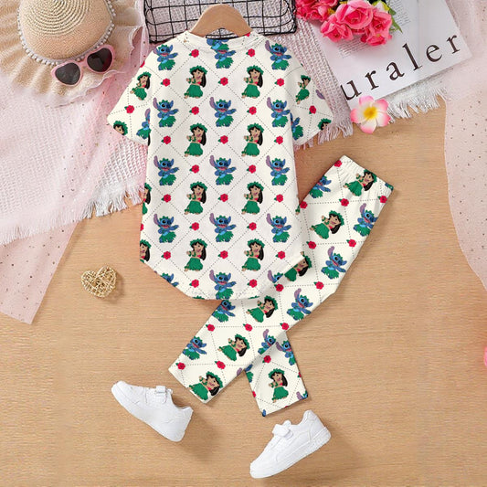 Alien Trellis Kids' Casual Top and Pants Set