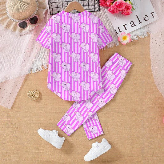 Lumpy Striped Kids' Casual Top and Pants Set