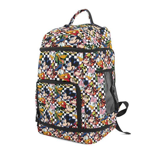 Checkered Friends Multifunctional Backpack