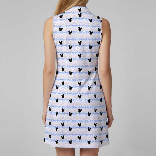 Blue Bow & Ribbon Women’s Sports Dress Set
