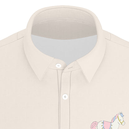 Carousel Horse Men's Stretch Collar Polo Shirt
