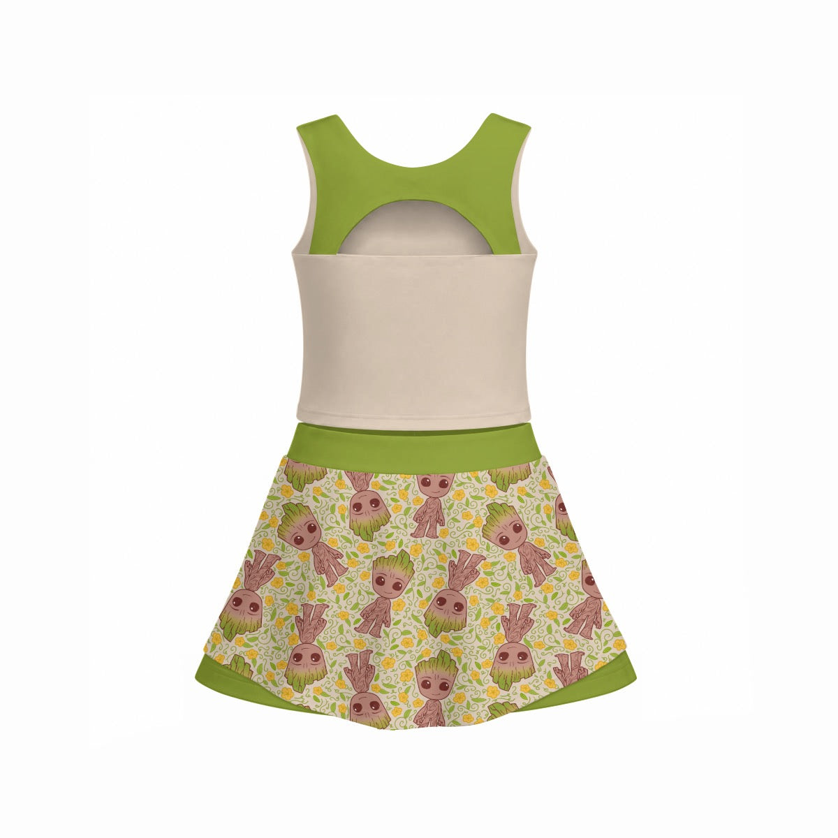 Baby Tree Girl's Sleeveless Sports Tank & Skort Set