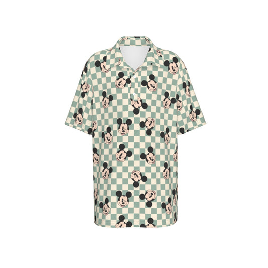 Checkered MM Polo Collar Jersey |210GSM