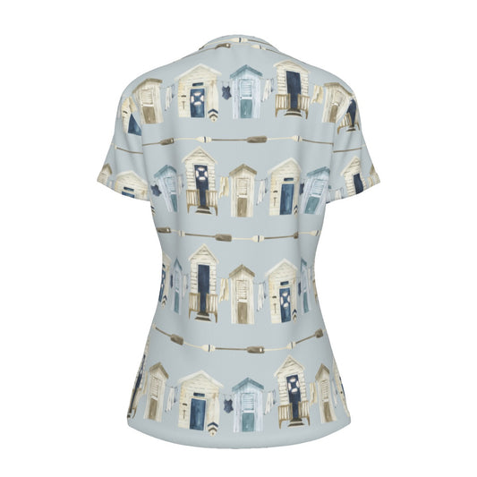 Beach Houses & Oars Women's Round T-Shirt|210GSM