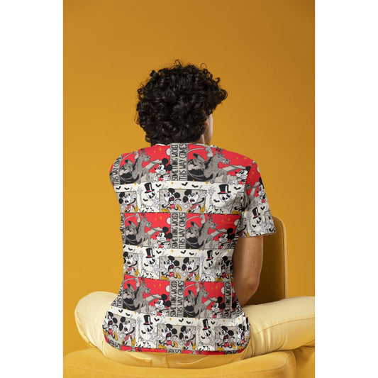 Retro MM Halloween Men's Round Neck T-Shirt