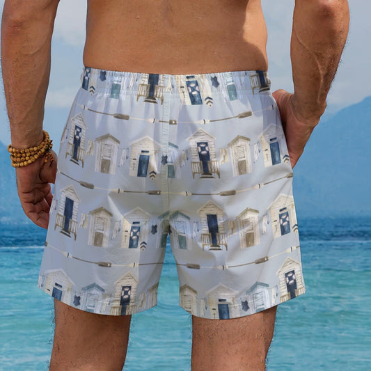 Beach Houses & Oars Men's Beach Shorts