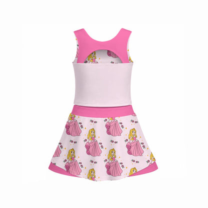 The Sleeping Princess Girl's Sports Tank & Skort Set