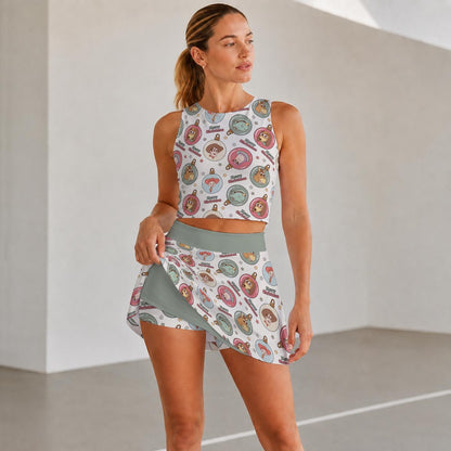 Christmas Toys Women's Sports Tank & Skort Set