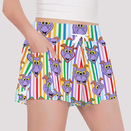 Striped Figgy Girls' Sports Culottes