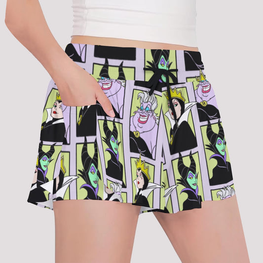 Villain Portraits Girls' Sports Culottes