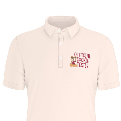 Official Cookie Tester [MM] Men's Stretch Collar Polo Shirt