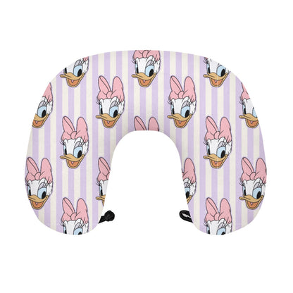 Daisy Memory Foam Travel Neck Pillow with Closure