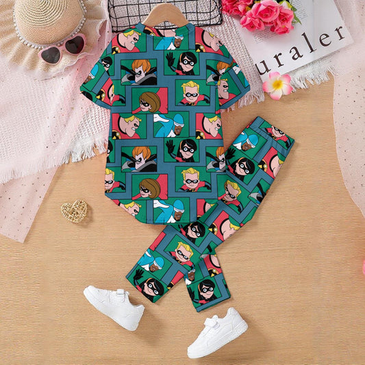 They’re Incredible! Kids' Casual Top and Pants Set