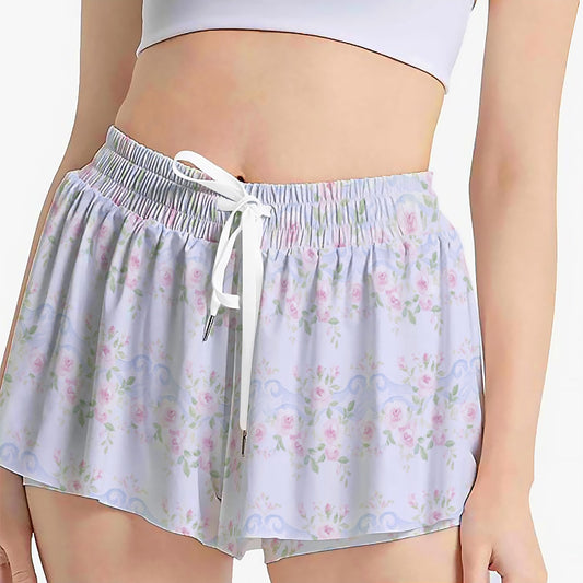 Grandmillenial Roses Women's Sport Skorts With Pocket