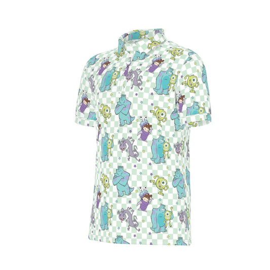 Monsters Men's Stretch Collar Polo Shirt