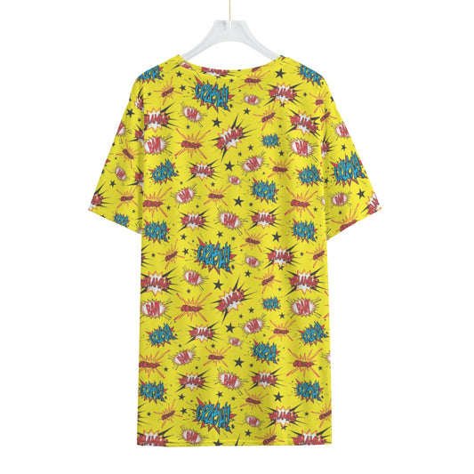 Yellow Superhero Men's Crew Neck T-Shirt